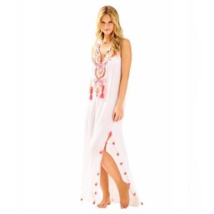 Women's LILLY PULITZER Nolia Maxi Beach  Lined Dress SIZE XS.   FL